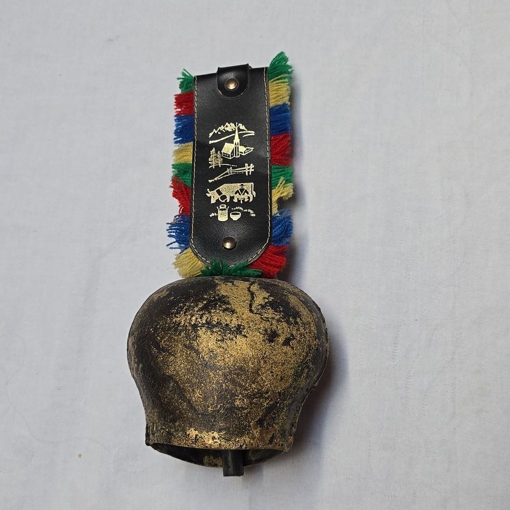 Cow Bell - Brass Leather Strap (printed) - Germany